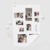 Serviette De Golf Collage photo de vacances Moments Joyeux modernes (En situation)
