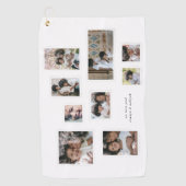 Serviette De Golf Collage photo de vacances Moments Joyeux modernes (Devant)