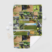 Serviette De Golf Collage Photo Golf. (En situation)