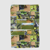 Serviette De Golf Collage Photo Golf. (Devant)