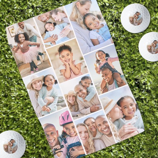 Serviette De Golf Collage photo Simple et élégant