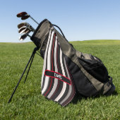 Serviette De Golf Collection Abstraite Red Black Lines tendance (Vert)