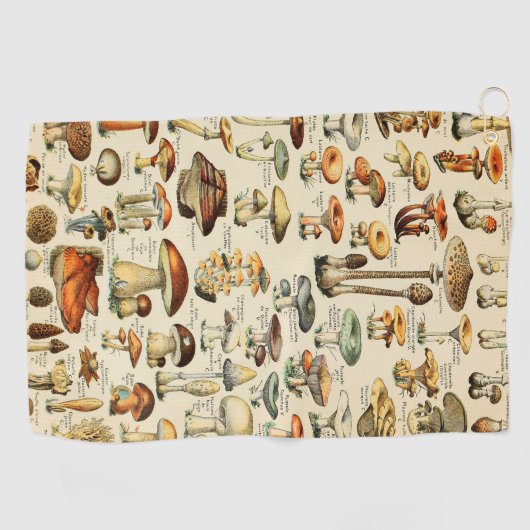 Serviette De Golf Collection de champignons (Horizontal)