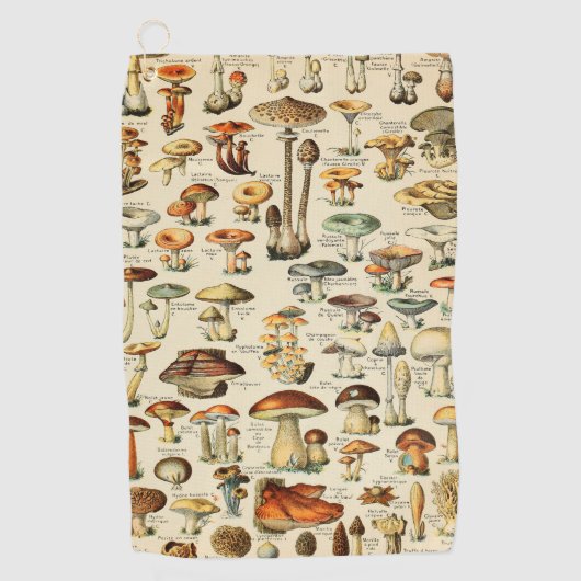 Serviette De Golf Collection de champignons  (Devant)