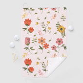 Serviette De Golf collection de fleurs (En situation)