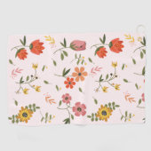 Serviette De Golf collection de fleurs (Horizontal)