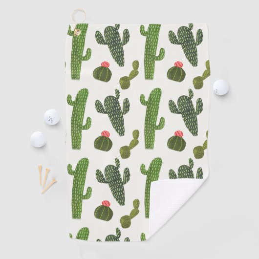 Serviette De Golf Collection Llamarama | Cactus mignons (En situation)