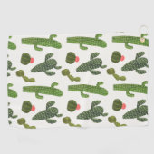 Serviette De Golf Collection Llamarama | Cactus mignons (Horizontal)