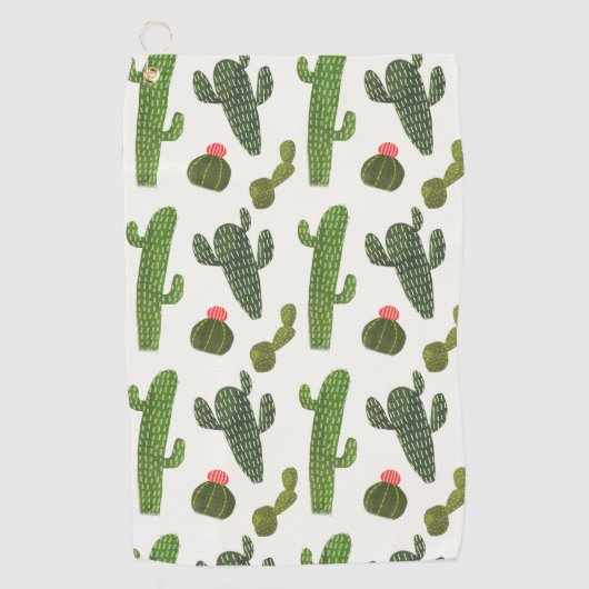 Serviette De Golf Collection Llamarama | Cactus mignons (Devant)