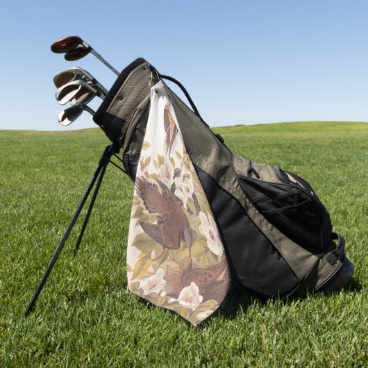 Serviette De Golf colombe en deuil de Caroline (Vert)