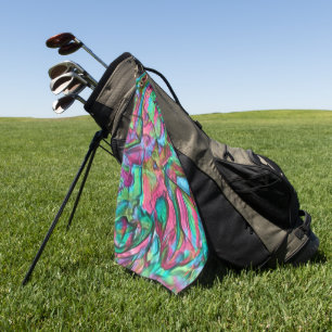Serviette De Golf Coloré rocheux ou grondé avec des teintes doucem