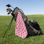 Serviette De Golf colorful candy Valentine's day heart pattern (Vert)