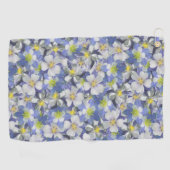 Serviette De Golf Columbines Motif sans couture (Horizontal)