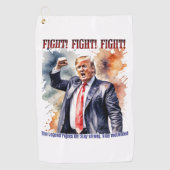 Serviette De Golf Combattez ! Combattez ! Combattez ! Légende de Tru (Devant)