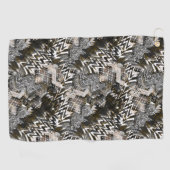 Serviette De Golf Combiné, ethnique, africain. (Horizontal)