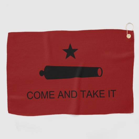 Serviette De Golf Come & Take It ! Flag de Texas State (Horizontal)