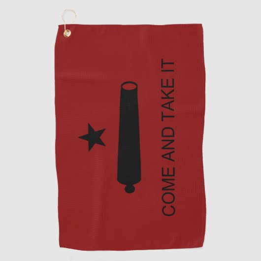 Serviette De Golf Come & Take It ! Flag de Texas State (Devant)