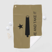 Serviette De Golf Come & Take It ! Flag de Texas State (En situation)