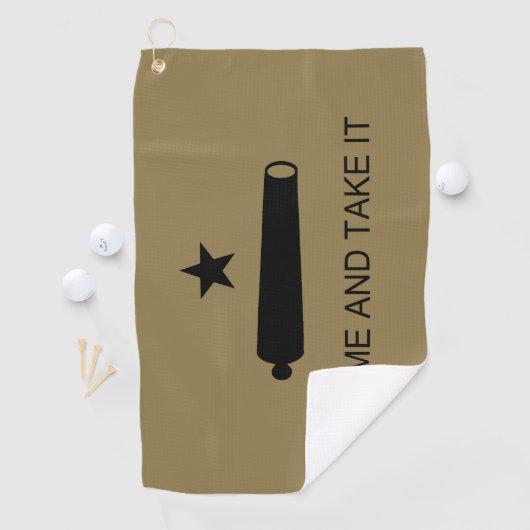 Serviette De Golf Come & Take It ! Flag de Texas State (En situation)
