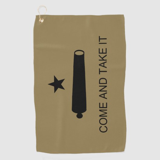 Serviette De Golf Come & Take It ! Flag de Texas State (Devant)