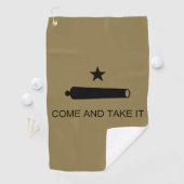 Serviette De Golf Come & Take It ! Flag de Texas State (En situation)