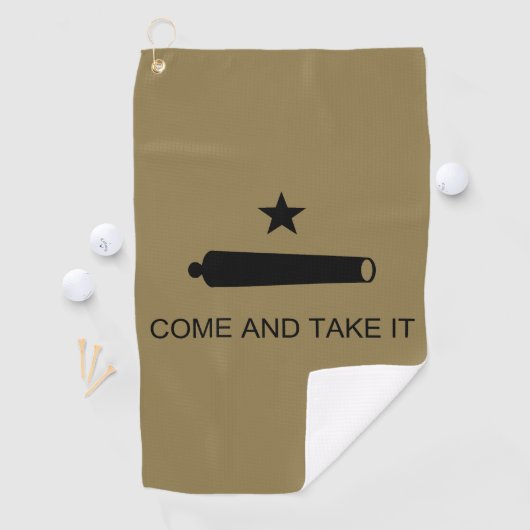 Serviette De Golf Come & Take It ! Flag de Texas State (En situation)