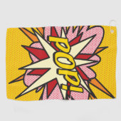 Serviette De Golf Comic Book Pop Moderne tendance (Horizontal)