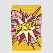 Serviette De Golf Comic Book Pop Moderne tendance (Devant)
