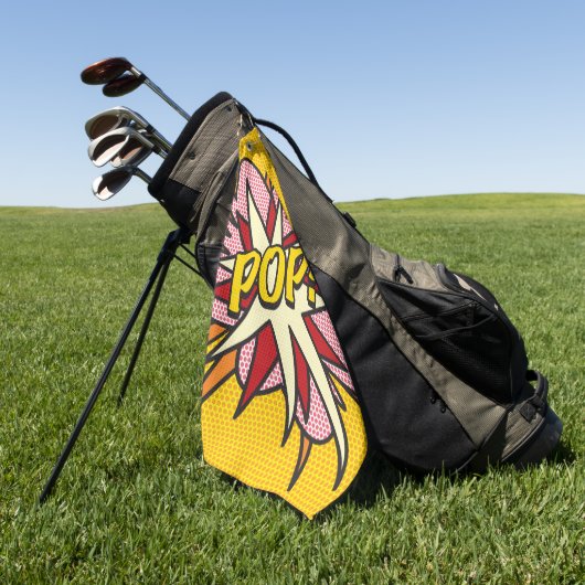 Serviette De Golf Comic Book Pop Moderne tendance (Vert)