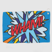 Serviette De Golf Comic Book WHAM Moderne Fun tendance (Horizontal)