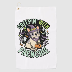 Serviette De Golf Compagnon drôle de Bulldog français Halloween