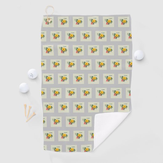Serviette De Golf Company Logo Pattern (En situation)