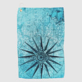 Serviette De Golf Compas nautique (Devant)