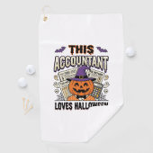 Serviette De Golf Comptable d'Halloween Drôle Saison fiscale effraya (En situation)