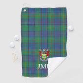 Serviette De Golf Comté d'Irlande Donegal Tartan Personnalisé (En situation)