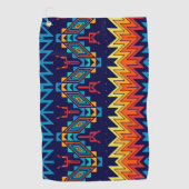 Serviette De Golf Conception abstraite de la conception tribale (Devant)