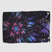 Serviette De Golf Conception Abstraite des fleurs fractales. (Horizontal)