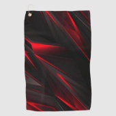 Serviette De Golf Conception abstraite rouge au point  (Devant)