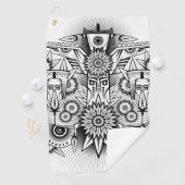 Serviette De Golf Conception artistique tribale (En situation)