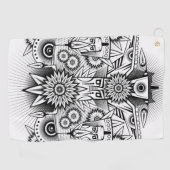 Serviette De Golf Conception artistique tribale (Horizontal)
