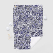 Serviette De Golf Conception blanche bleue mignonne de motifs de (En situation)
