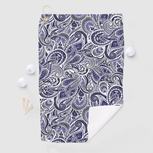 Serviette De Golf Conception blanche bleue mignonne de motifs de (En situation)