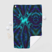 Serviette De Golf Conception Bleu Cobalt (En situation)