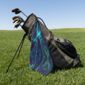 Serviette De Golf Conception Bleu Cobalt (Vert)