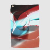 Serviette De Golf Conception cardiaque simple, mélange de ton crista (Devant)