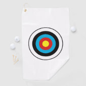 Serviette De Golf Conception cible Bullseye (En situation)