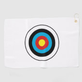 Serviette De Golf Conception cible Bullseye (Horizontal)