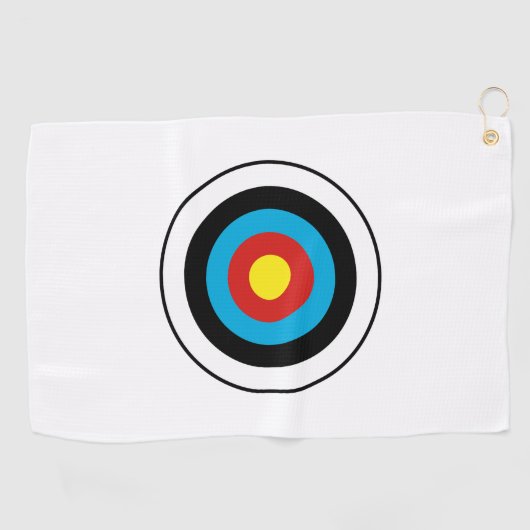 Serviette De Golf Conception cible Bullseye (Horizontal)