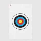 Serviette De Golf Conception cible Bullseye (Devant)