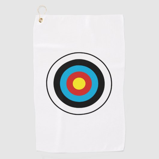 Serviette De Golf Conception cible Bullseye (Devant)